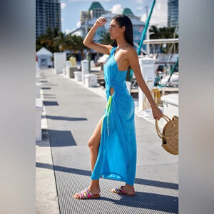 Pitusa Vibrant Blue Maxi Dress